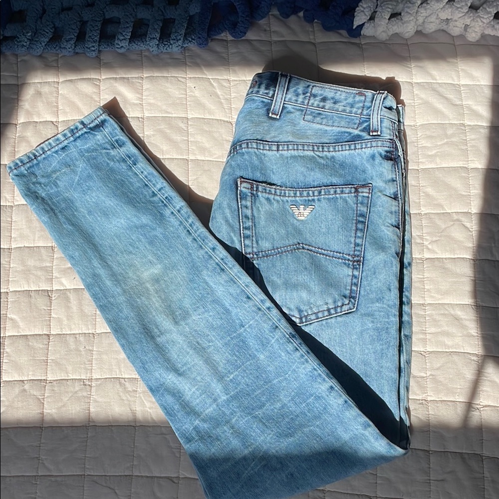 Armani Jeans Relaxed Fit in Light Blue